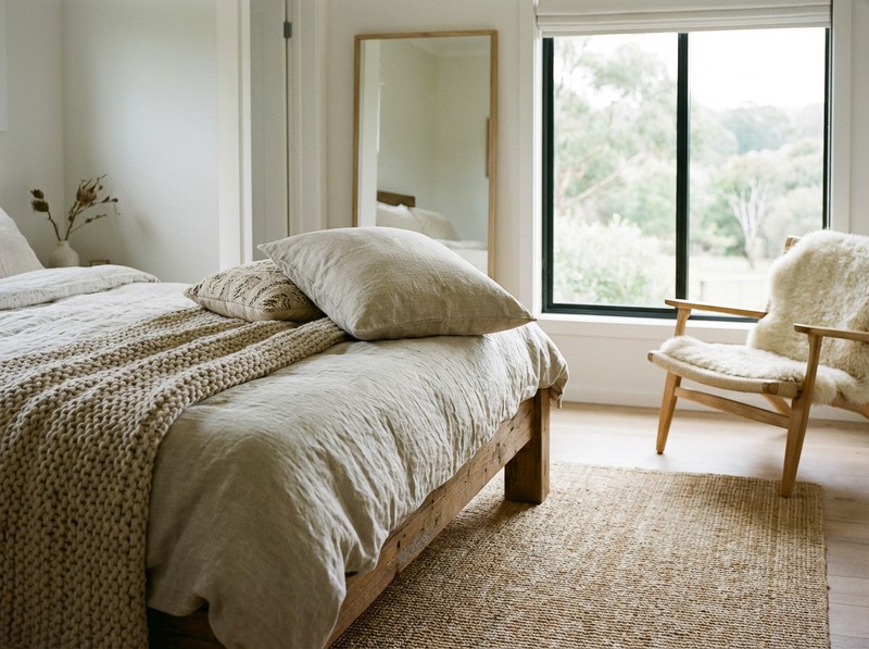 Linnekuddfodral Natural